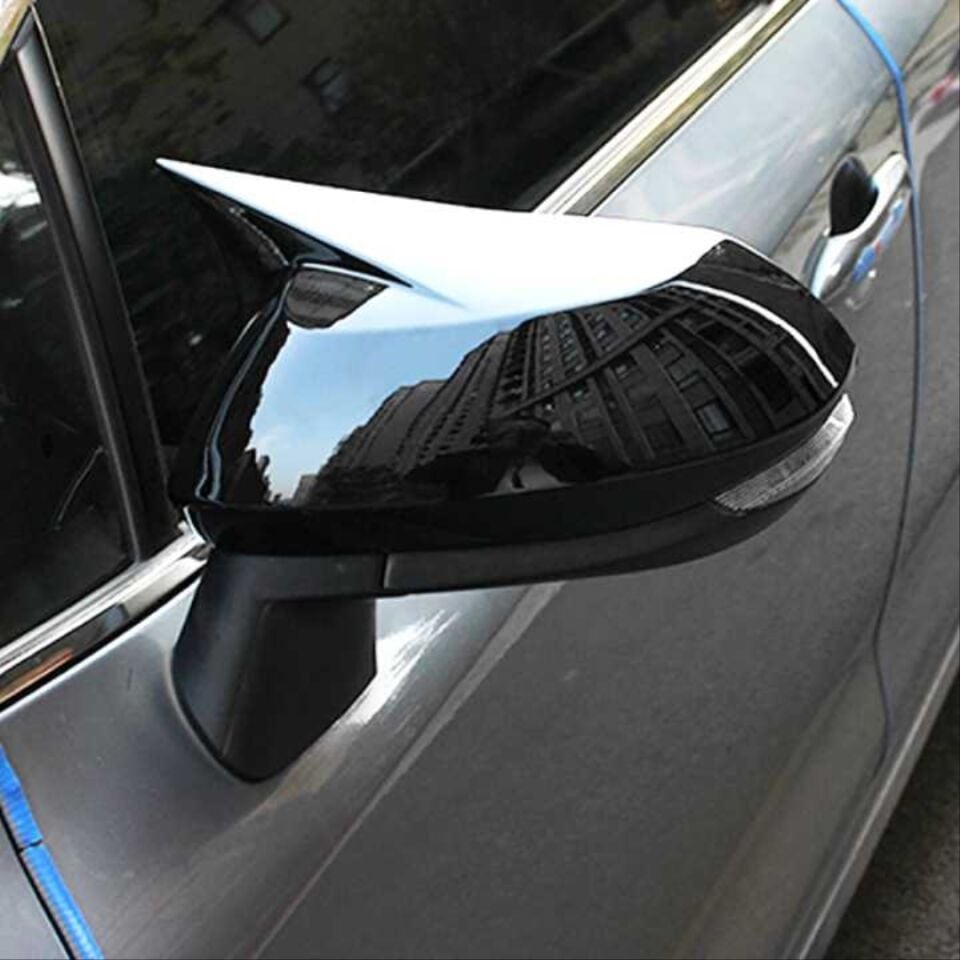 Toyota Corolla 2019+ Yarasa Piano Black Ayna Kapağı Seti