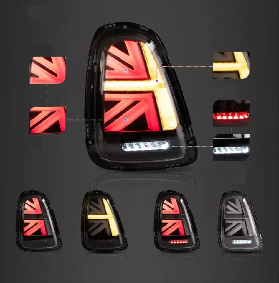 Mini Cooper R56 Union Jack Füme LED Stop Takımı