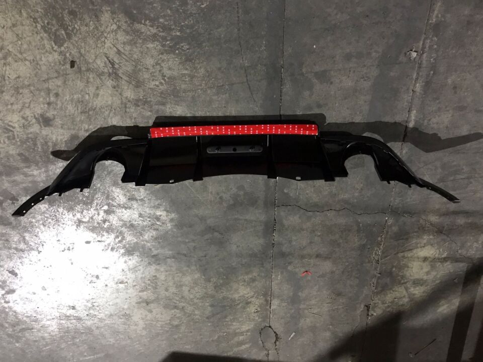 VW Polo AW GTI Arka Difüzör ve Egzoz Ucu Seti Piano Black