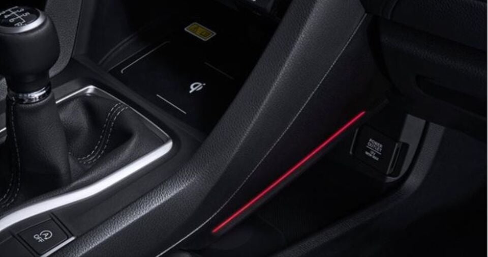 Honda Civic FC5/FK7 2016-2021 Kırmızı Vites Konsolu Ambiyans Aydınlatma Seti