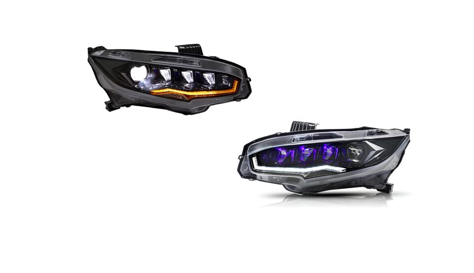 Honda Civic FC5 2016-2021 Diamond Kayar Sinyalli Full LED Far Seti