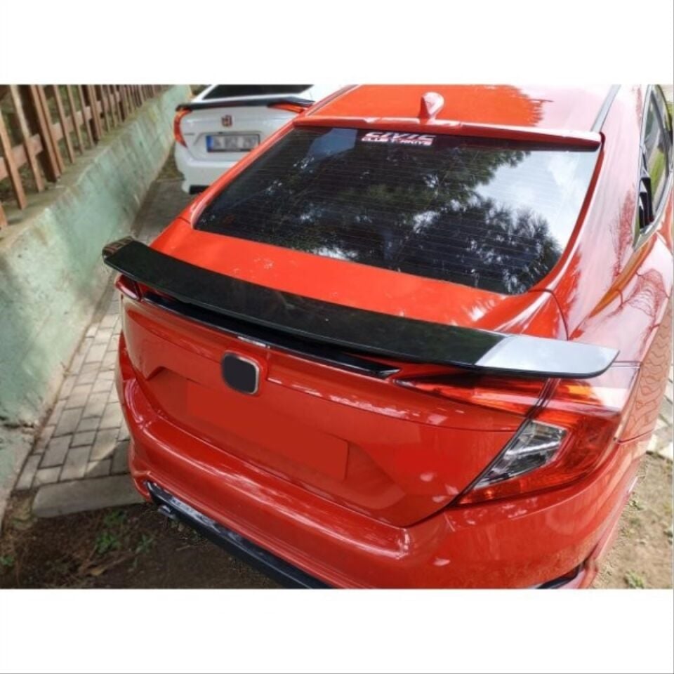 Honda Civic FC5 2016-2021 Si/Turbo Boyasız Bagaj Spoyleri