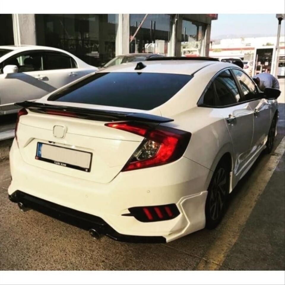 Honda Civic FC5 2016-2021 Si/Turbo Boyasız Bagaj Spoyleri