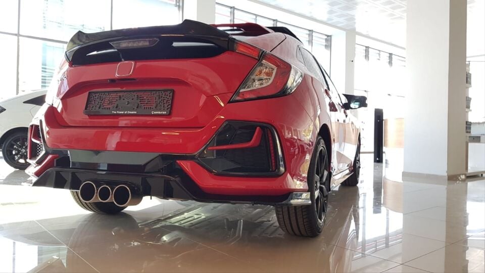 Honda Civic Hatchback FK7 2017-2021 DTO Tavan Spoyleri (Boyasız)