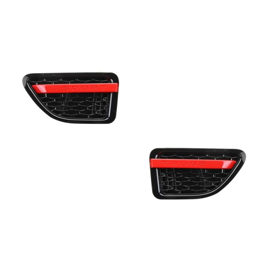 Range Rover Sport L320 Facelift Çamurluk Izgarası Kırmızı Siyah