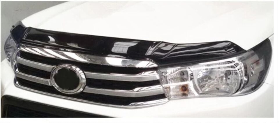 Toyota Hilux Revo (16-19) Kaput Rüzgarlığı ve Ön Koruma Füme Siyah