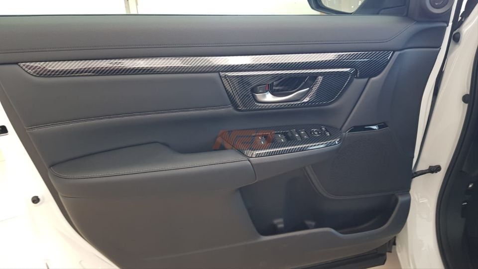 Honda CR-V 2017-2022 Karbon Fiber Desenli İç Kapı Kolu Çerçeve Seti (4 Parça)
