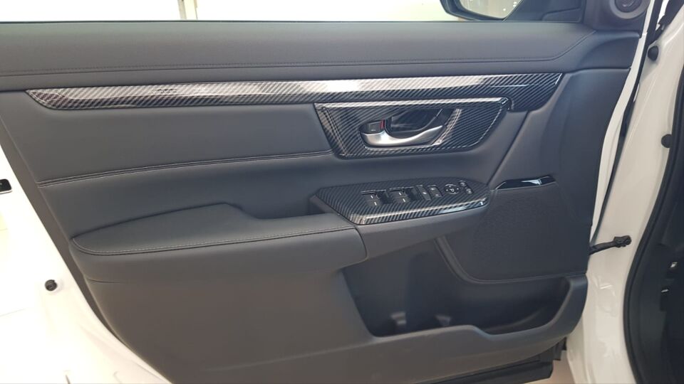 Honda CR-V 2017-2022 Karbon Fiber Desenli İç Kapı Kolu Çerçeve Seti (4 Parça)