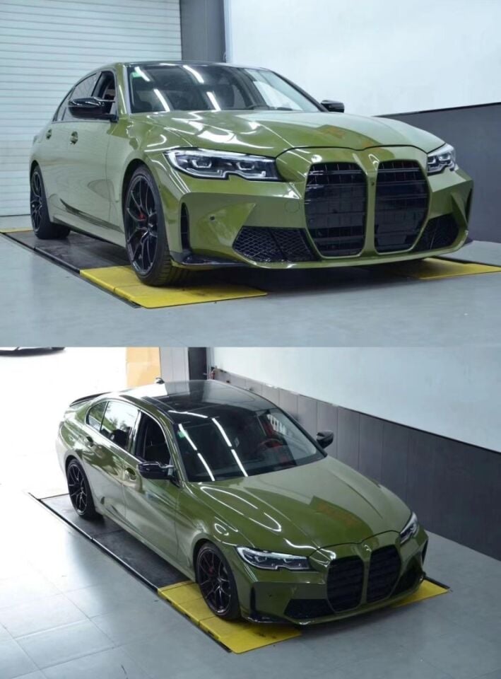 BMW 3 Serisi G20 M3 Ön Tampon ve Panjur Seti (2019+)