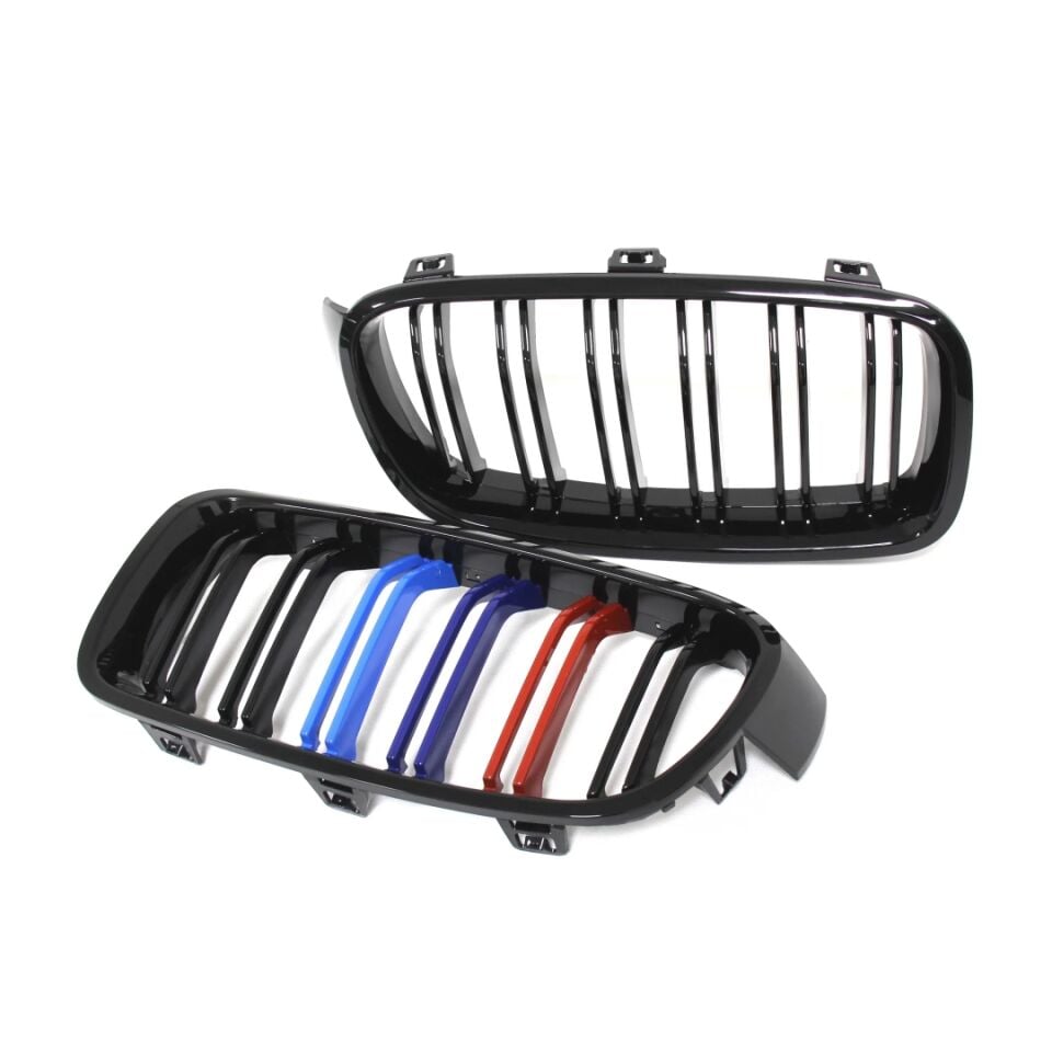 BMW 3 Serisi F30 Çift Çizgi M3 Panjur/Böbrek M Renk (2012-2018)