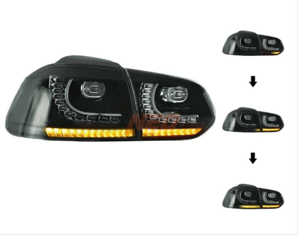 Volkswagen Golf 6 2008-2013 R20 LED Stop Seti (Füme)