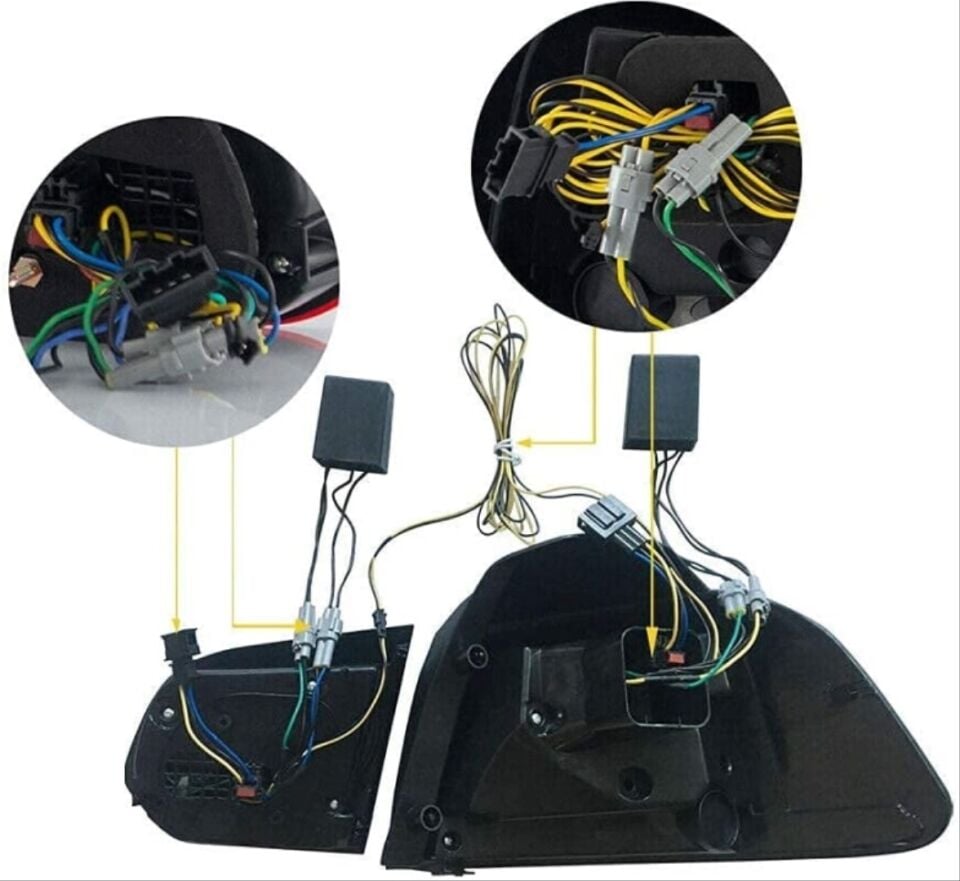 Volkswagen Golf 6 2008-2013 R20 LED Stop Seti (Füme)