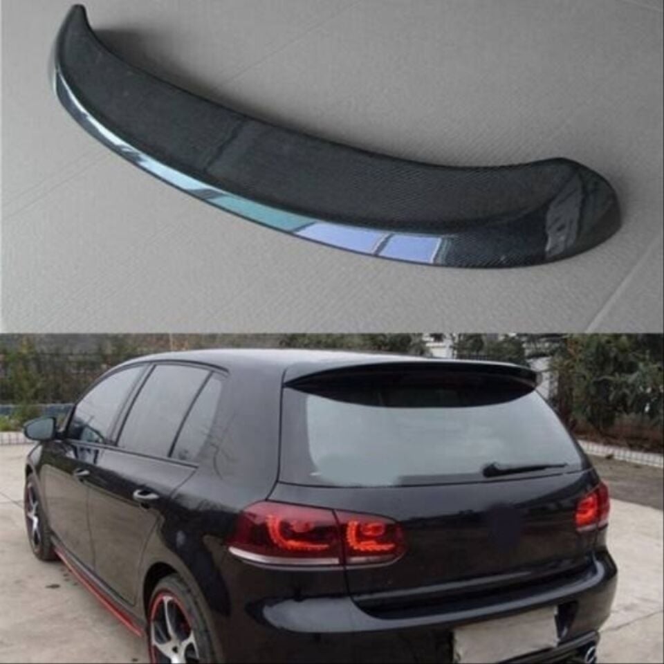 Volkswagen Golf 6 (Mk6) GTI/R  Tavan Spoyleri Eklentisi Piano Black