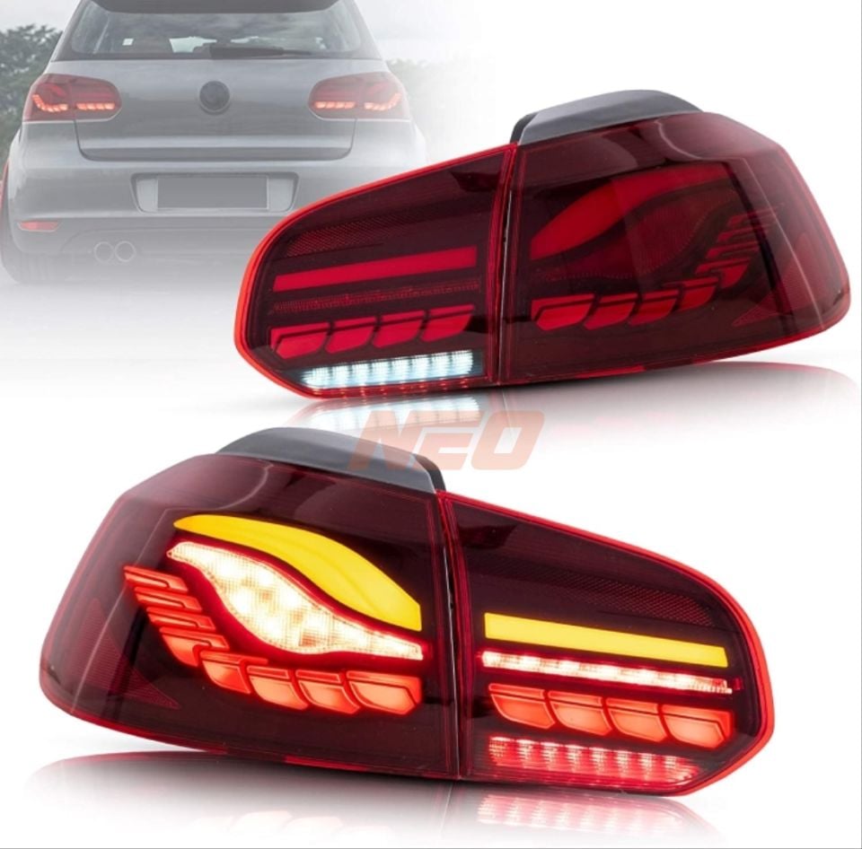 Volkswagen Golf 6 (Mk6) Dragon Dinamik Sinyalli Kırmızı LED Stop Takımı
