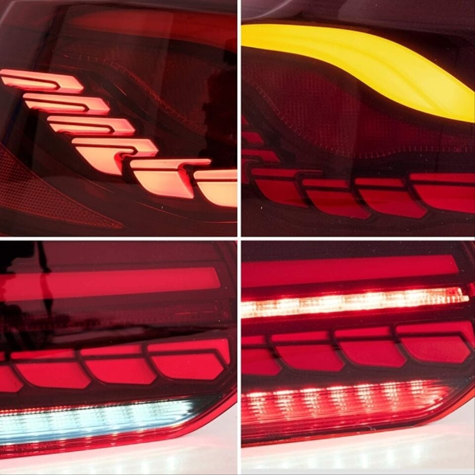 Volkswagen Golf 6 (Mk6) Dragon Dinamik Sinyalli Kırmızı LED Stop Takımı