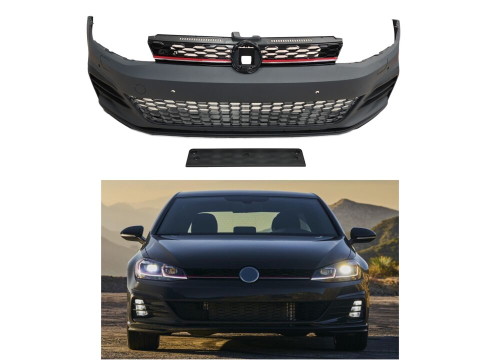 VW Golf 7.5 (17-20) GTI  Ön Tampon ve Panjur Seti