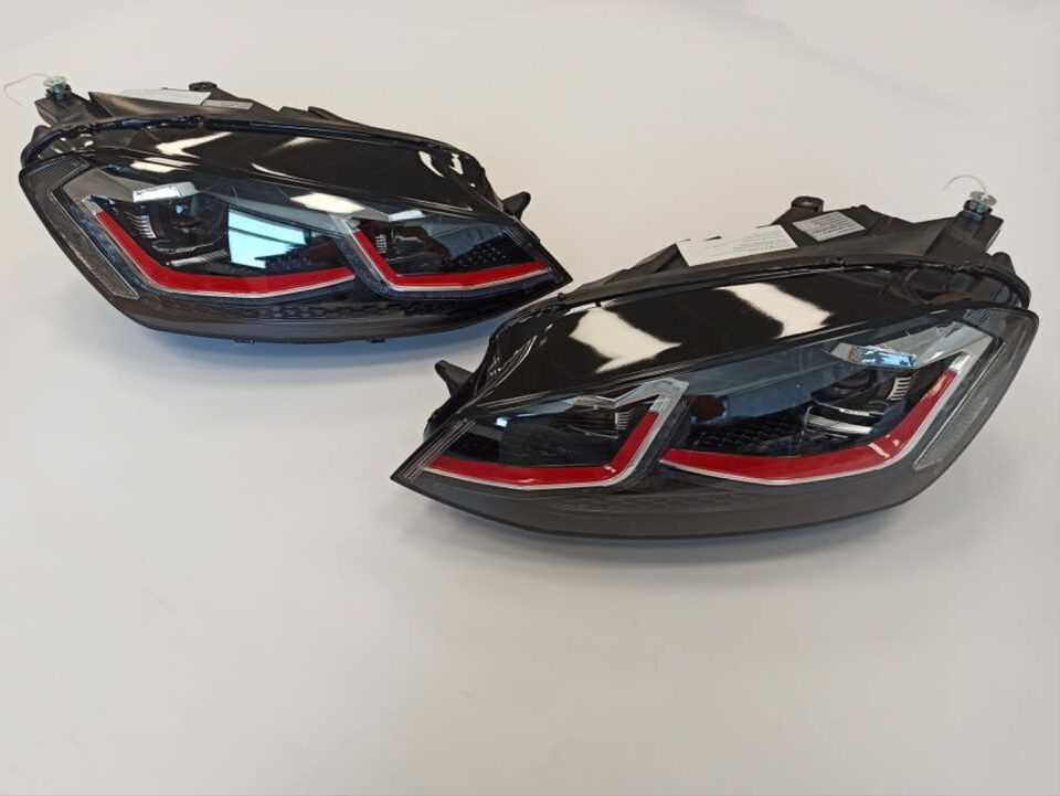 VW Golf 7 GTI J-LED Far Seti Kırmızı (Halojen Uyumlu)