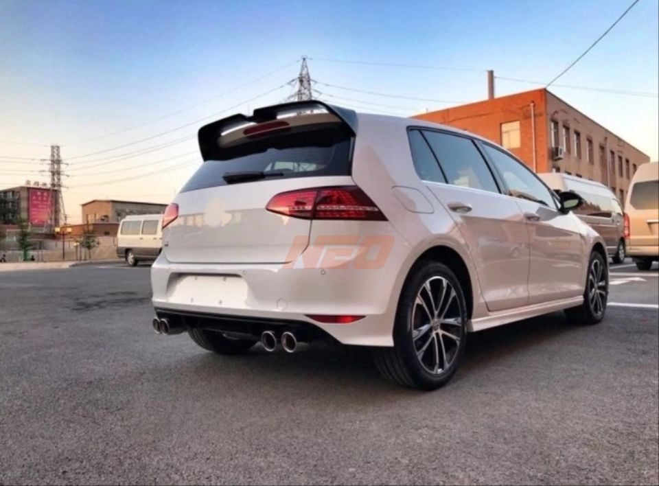 VW Golf 7 & 7.5 (13-20) Oettinger Stil Tavan Spoyleri Seti Piano Black