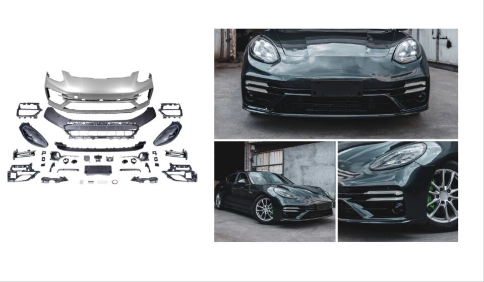 Porsche Panamera (2010-2013) için 2017+ Turbo Facelift Dönüşüm Kiti (Far Dahil)