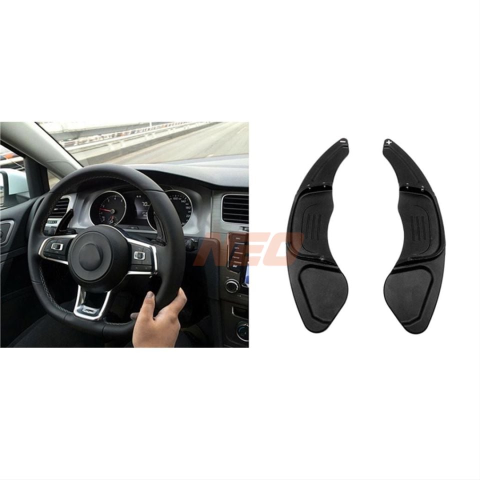 VW Golf 6/Scirocco/Passat Uyumlu F1 Paddle Shift Uzatma Seti Siyah