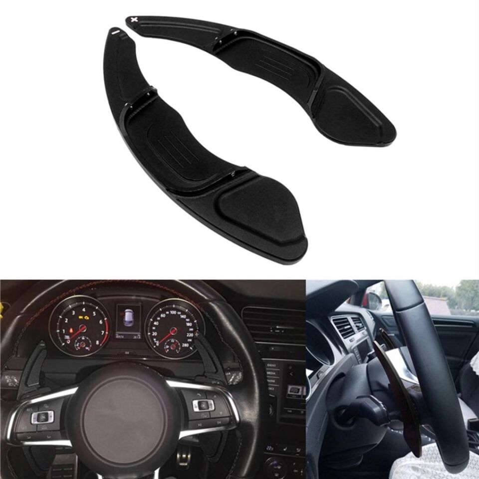 VW Golf 6/Scirocco/Passat Uyumlu F1 Paddle Shift Uzatma Seti Siyah
