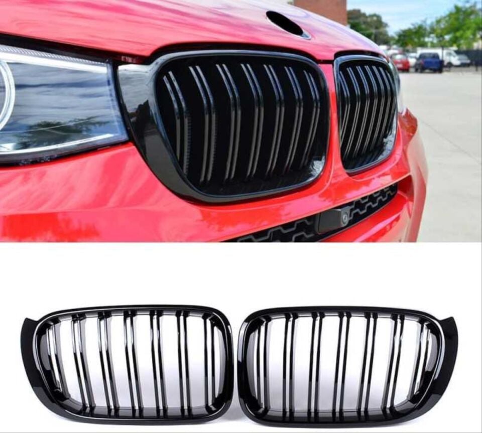 BMW X3 F25 Çift Çizgi  M Panjur Böbrek- Piano Black (2014-2018)