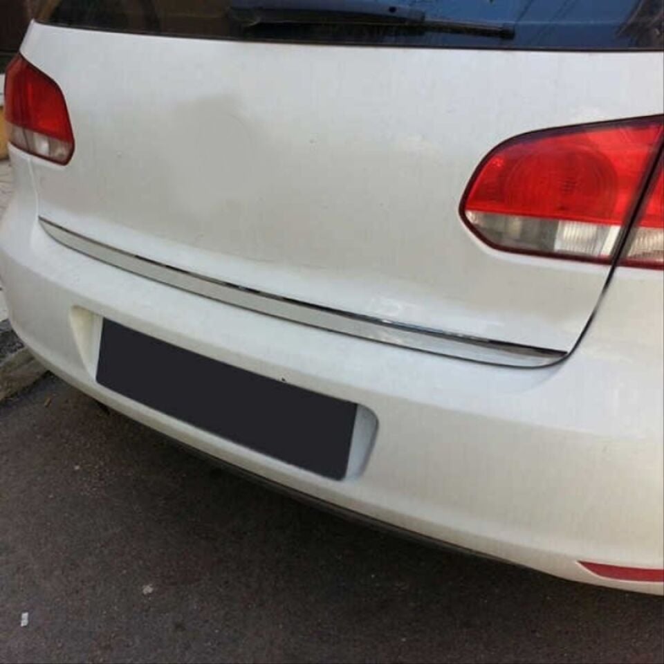 VW Golf 6 (MK6) Paslanmaz Çelik Bagaj Altı Çıtası Krom