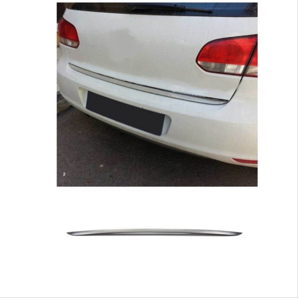 VW Golf 6 (MK6) Paslanmaz Çelik Bagaj Altı Çıtası Krom