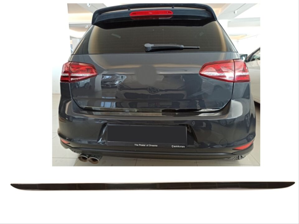 VW Golf 8 (MK8) Bagaj Kapağı Alt Çıtası Piano Black