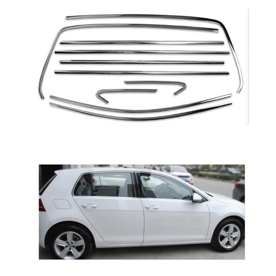 VW Golf 7 & 7.5 Krom Cam Çerçevesi Seti (5 Kapı)
