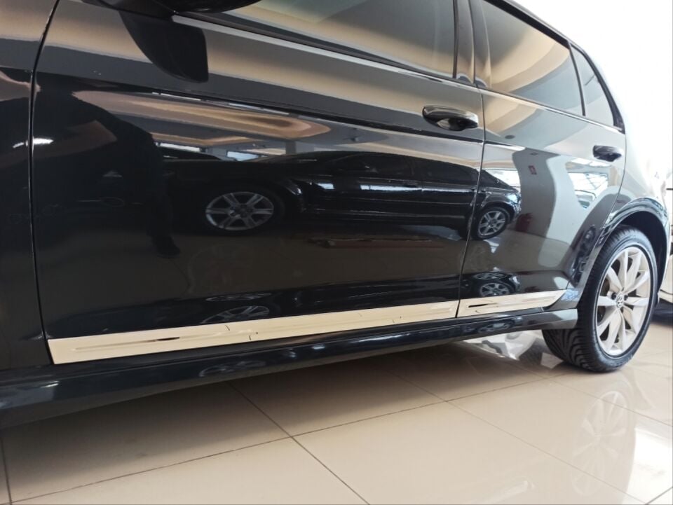 Volkswagen Golf 7/7.5 2013-2020 Paslanmaz Çelik Krom Kapı Alt Çıta Seti