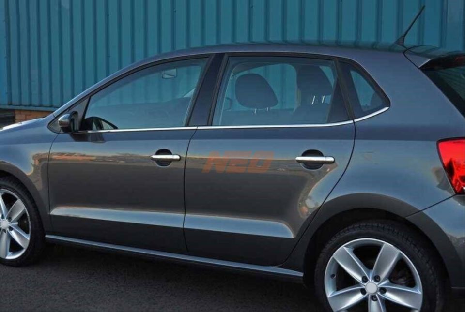 Volkswagen Polo 6R/6C Kapı Cam Çıtası Seti 4 Parça Krom
