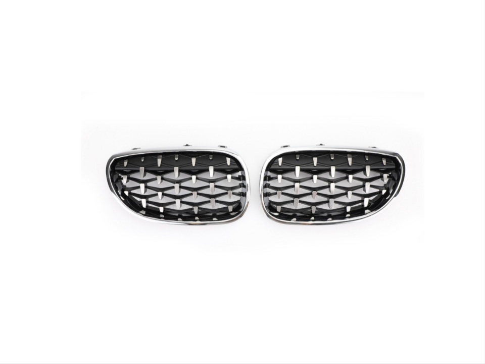 BMW 5 Serisi E60 Diamond Panjur (Böbrek) Krom Çerçeve (2004-2009)