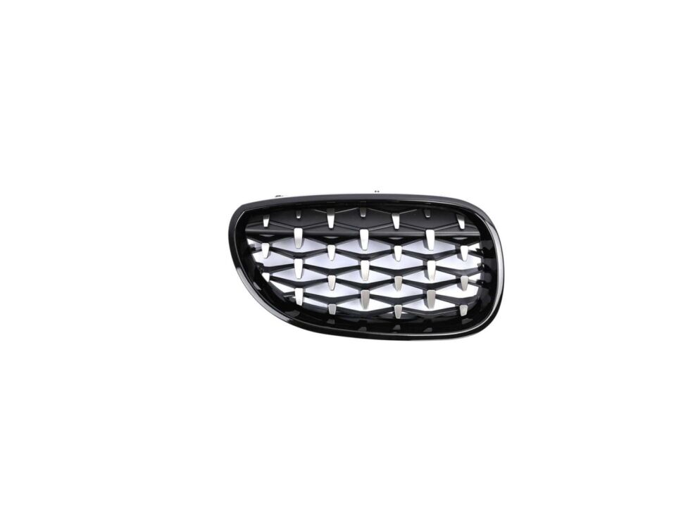 BMW 5 Serisi E60 Diamond Panjur / Böbrek Piano Black Çerçeve