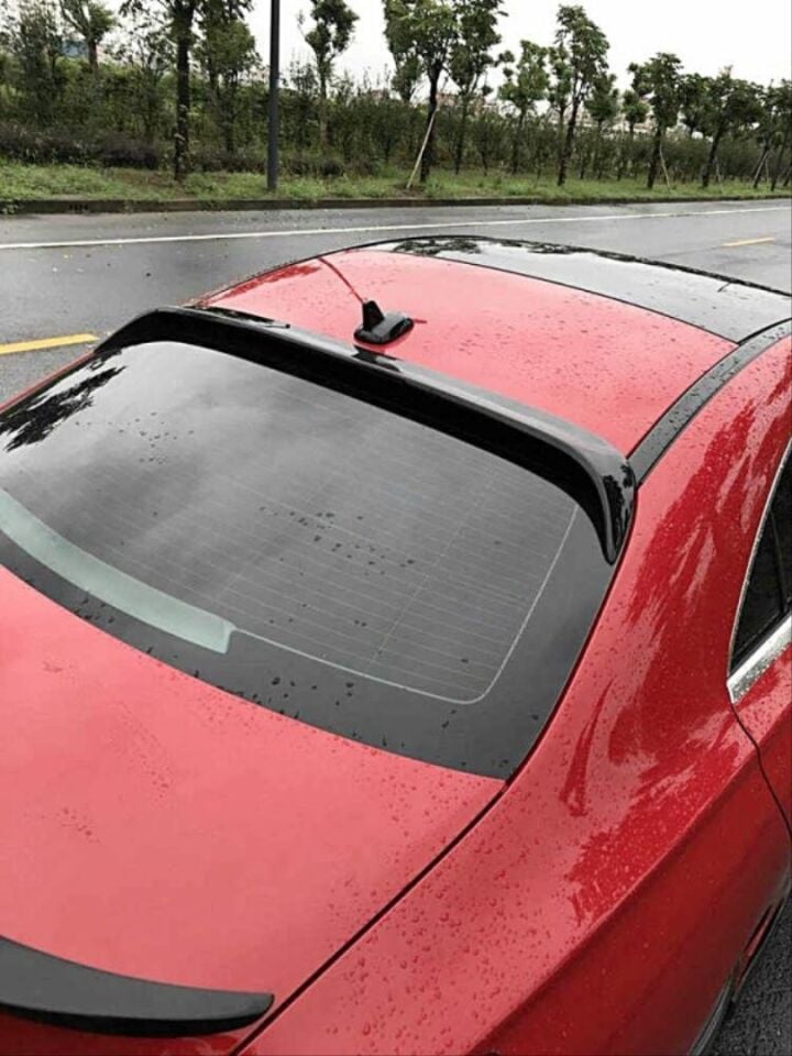 Mercedes CLA W117 Cam Üstü Spoiler Piano Black