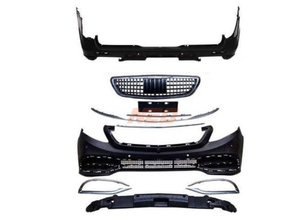 Mercedes Vito W447 (16-23) için V-Class Maybach Tampon ve Panjur Seti