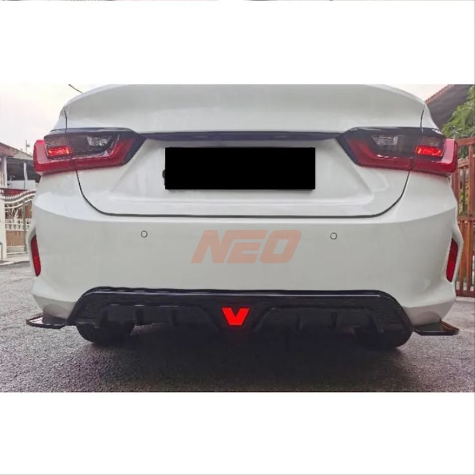 Honda City GN V2 Stil LED Fren Lambalı Arka Difüzör