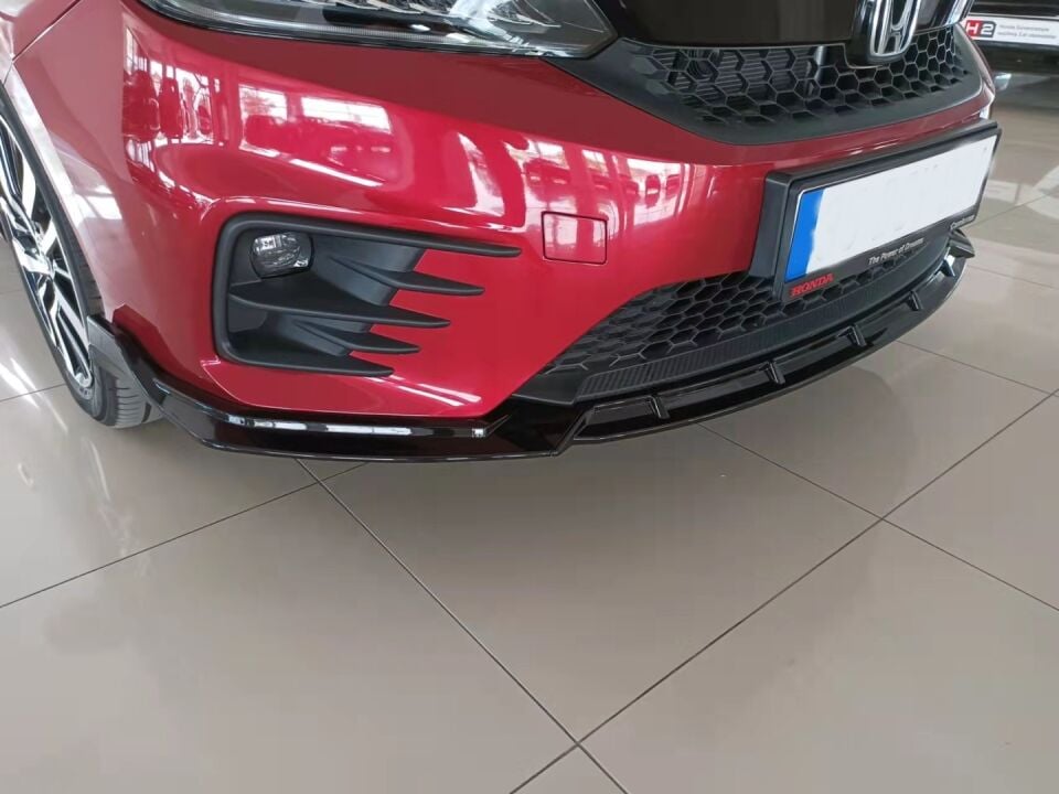 Honda City (2021+) RS Ön Lip Seti (Piano Black & Karbon Desen)