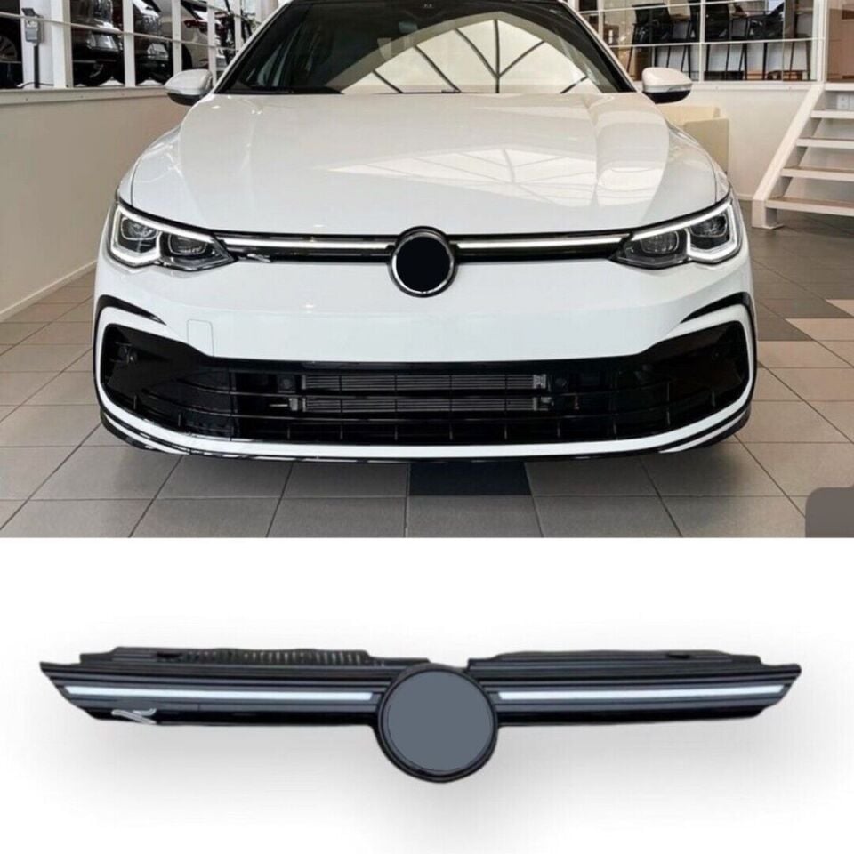 Volkswagen Golf 8 R-Line/GTI Uyumlu Işıklı LED Ön Panjur