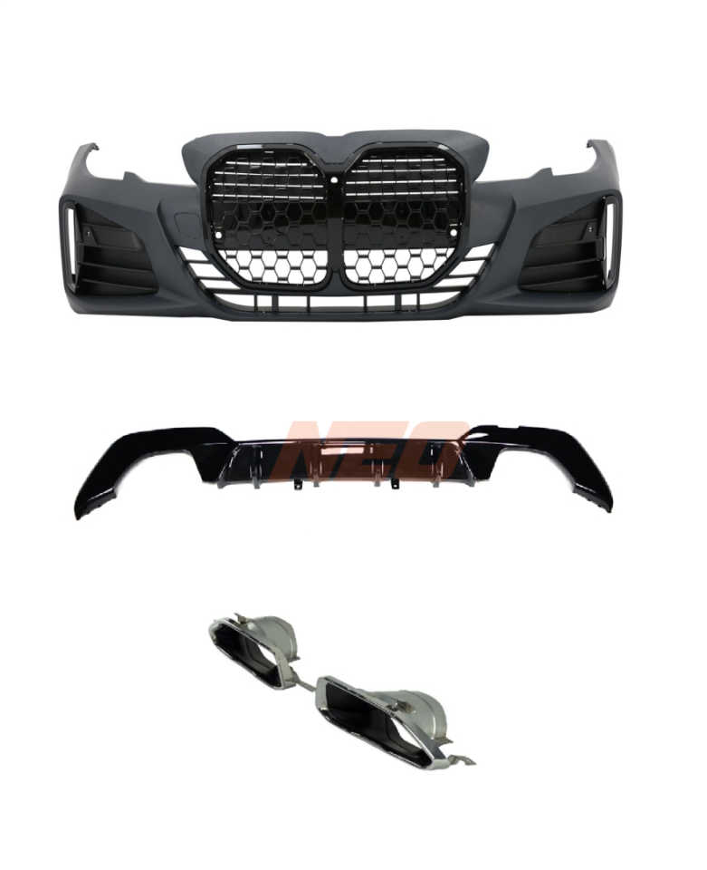 BMW 3 Serisi G20 G22 Dönüşüm Body Kit - Piano Black Çerçeveli