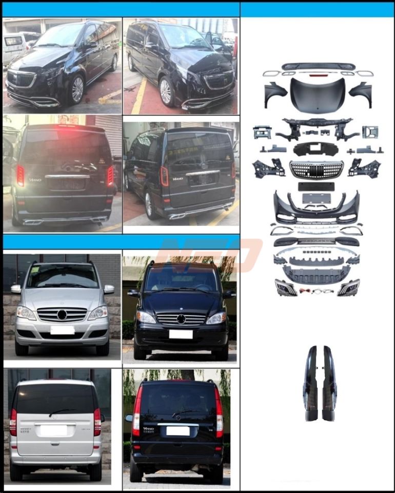 W639 VİTO 2006-2014 İÇİN 2014+ W447 FACELIFT BODY KIT