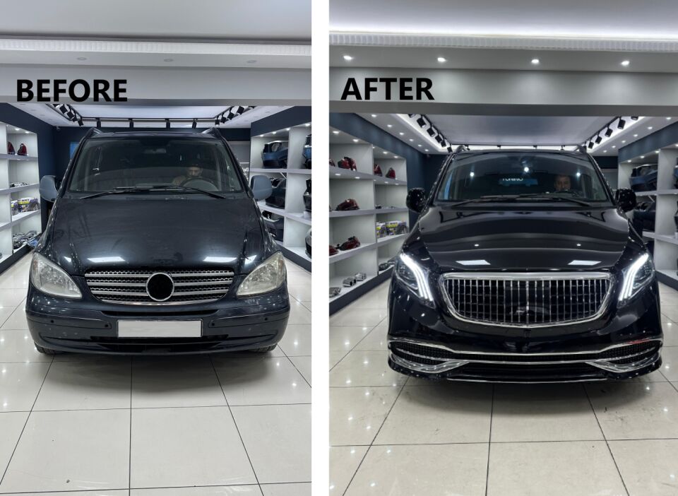Mercedes Vito W639 için W447 Kasa Dönüşüm Body Kit