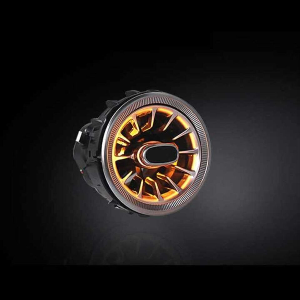 Mercedes-Benz C Serisi W205 2015-2018 3 Renk Turbine Ön Havalandırma Ambiyans Aydınlatma Kiti