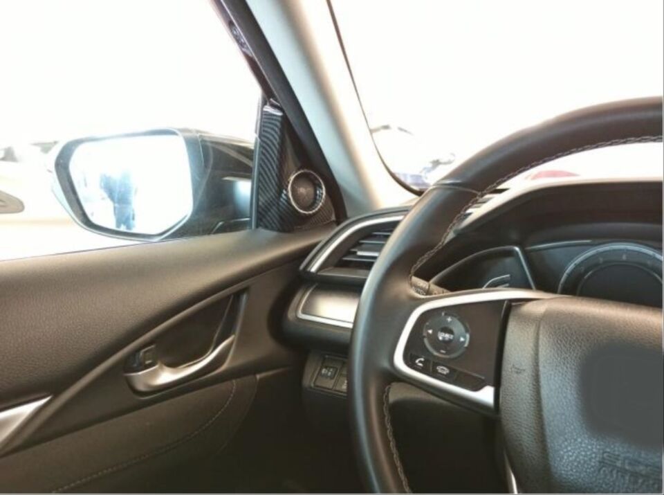 Honda Civic FC5/FK7 2016-2021 Karbon Fiber Desenli Tweeter Kapağı Seti
