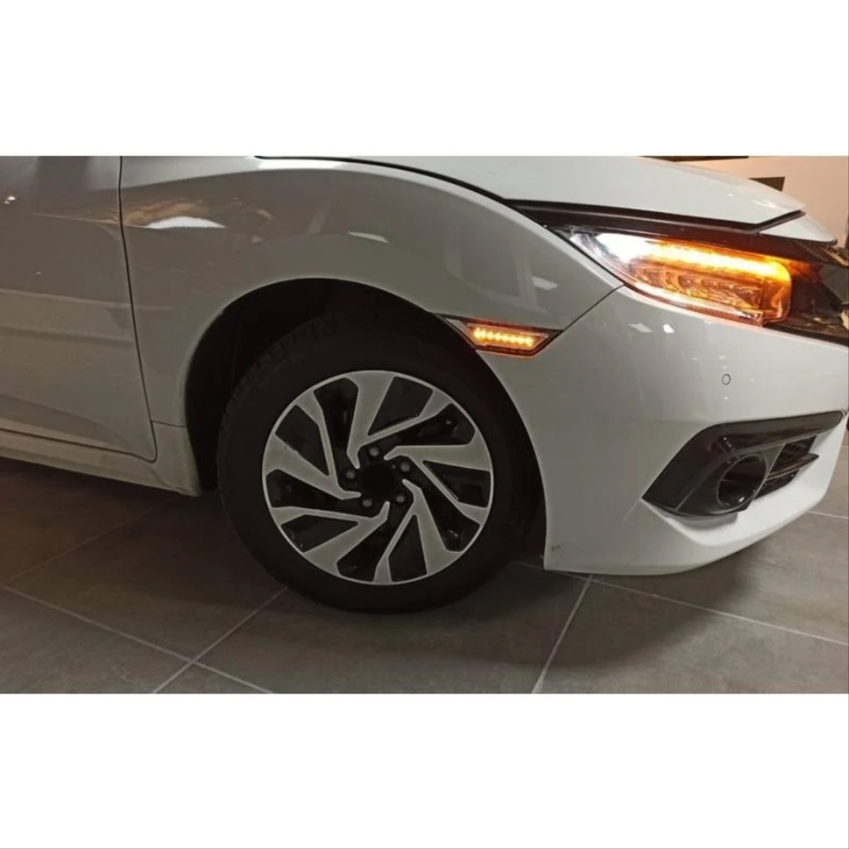 Honda Civic FC5/FK7 2016-2021 Beyaz LED'li Çamurluk Sinyali Seti