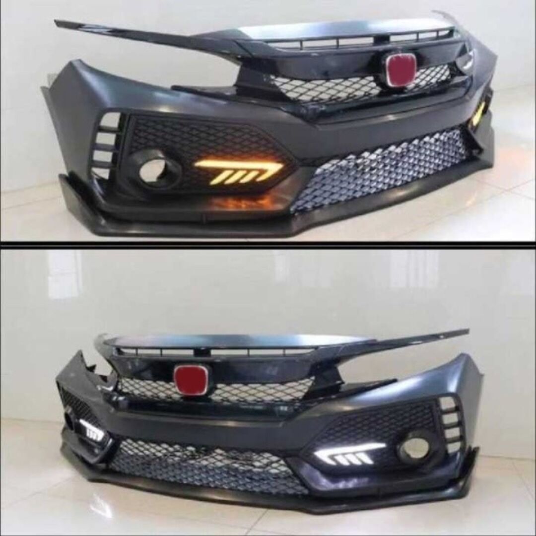 Honda Civic FC5 Type R Tampon Uyumlu Kayar Sinyalli Gündüz Farı Seti