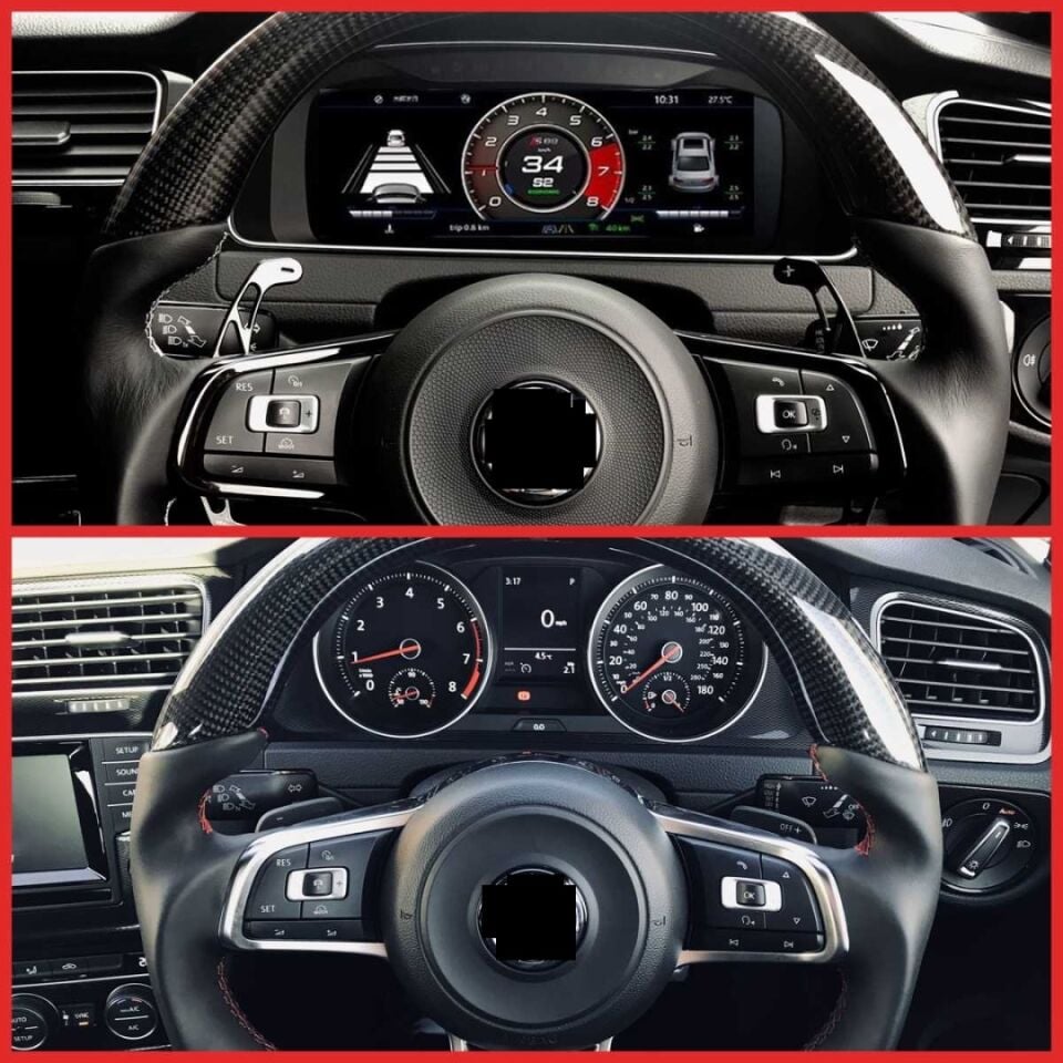 VW Golf 7 & 7.5 Hayalet Ekran Dijital Gösterge Paneli