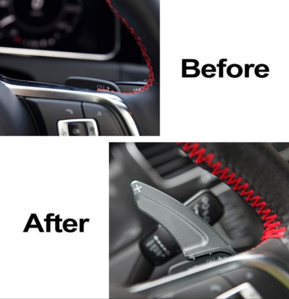 VW Golf 7/Tiguan/Passat B8 F1 Vites Paddle Shift Uzatma Seti Gümüş
