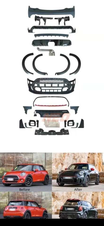 MINI Cooper F56 (14-17) için JCW LCI Facelift Full Body Kit Set