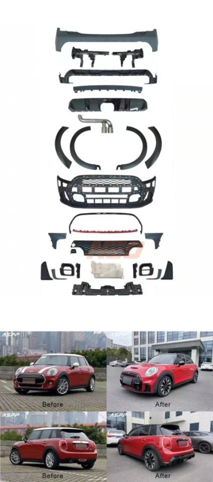 Mini Cooper F55 2014-2020 Makyajlı Kasa JCW Body Kit